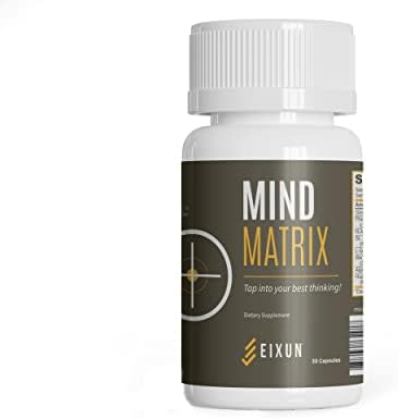 EIXUN Mind Matrix Nootropic, Memory Supplement for Brain, Ginkgo Biloba, Cognium Memory Extra Strength, Natural Energy, Brain Health, Concentration Focus, Brain Function, Memory Support, 30 Capsules