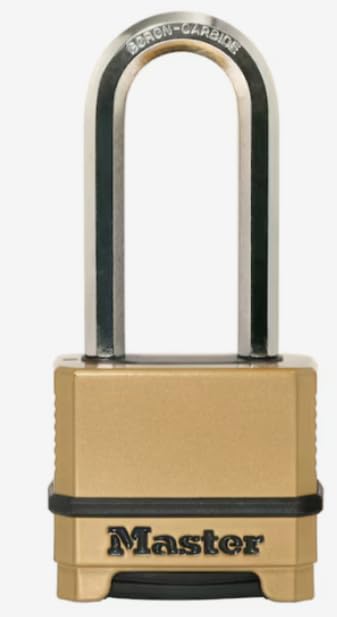 Master Lock Heavy Duty Outdoor Resettable Combination Padlock, 2-1/4-in Wide x 2-1/2-in Shackle