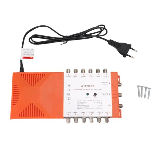 Amplificador de distribución de 12 canales Ausla con filtro 4G LTE y ganancia de 20 DB 6