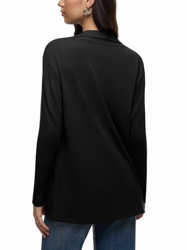 REORIA Women's Casual Lightweight Knit Open Front Cardigan Sweater with Pockets 2025 Fall Fashion3