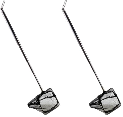 Image of AQUANEAT Aquarium Net with Extendable Long Handle, Adjustable Wastes Skimming Cleaning Tools for Fish Tanks