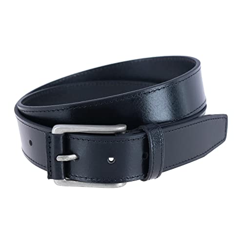 Trafalgar Men's Wyatt 35mm Genuine Leather Casual Jean Belt