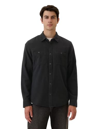 GAP Men's Long Sleeve Brushed Utility Shirt