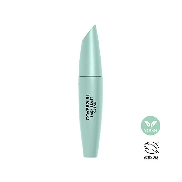 CoverGirl Lash Blast Clean Volume Mascara, Vegan Formula, Volumizing, Smudge-Proof, Cruelty Free, Very Black, 1 Count