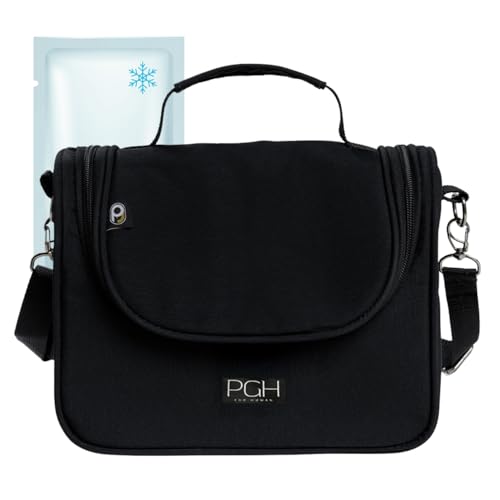 Bolsa Lancheira Térmica para Marmitas Compact 8 Litros, PGH, Com Alça de Ombros Ajustável e Tecido Externo Impermeável com Gelo Reutilizável incluso