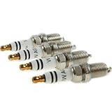 Sprwinautummer 06H905611 4PCS Double Platinum Spark Plugs Set Ignition Kit 0241235747 Compatible wit