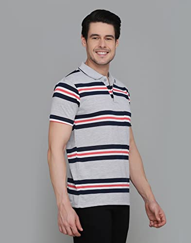 Image of INKKR Striped Men's Polo Neck T-Shirt Combo