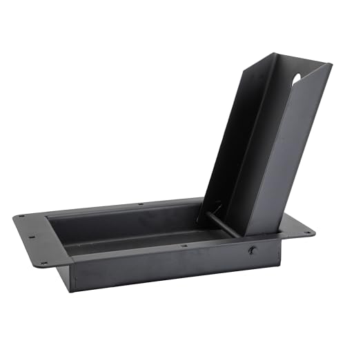 Image of Extreme Max 5001.6501 Flip-Up Recessed Flush-Mount Motorcycle Wheel Chock for Enclosed Trailers - 16 inch