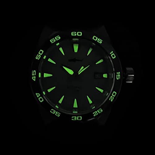 Image of Heimdallr Diver Watch for Men Stainless Steel Japan NH35A Automatic Men's Wristwatch with Leather Strap and Sapphire Crystal Watches Super C3 Luminous 20ATM Water Resistance