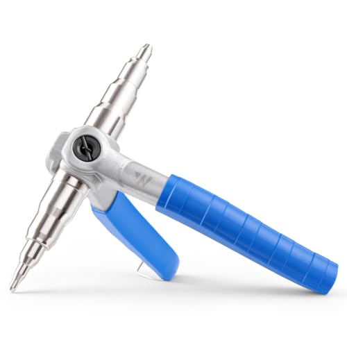 Image of WISSCOOL HVAC Swaging Tool, 1 /4 inch to 7 /8 inch in Copper Tube Expander Blue | Non-slip Rubber Handle, Upgrade Alloy Steel Body