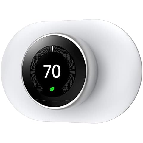 Compatible with Google Nest Thermostat 1st/2nd/3rd Wall Plate Cover, Nest Thermostat Trim Kit, Wall Plate Designed for Nest Thermostat 1st/2nd/3rd, Easy Installation (Snow) Cover