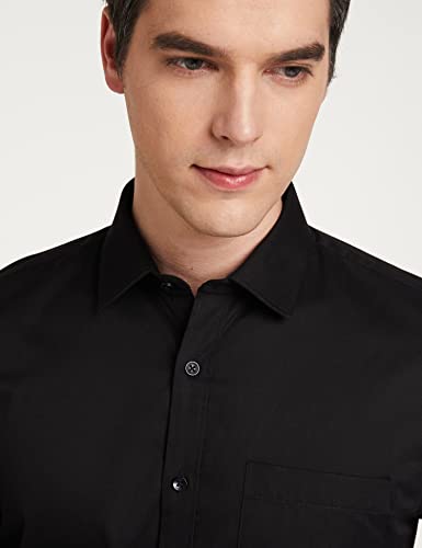 Image of Amazon Brand - Symbol Men's Solid Cotton Slim Fit Formal Shirt | Plain | Full Sleeve