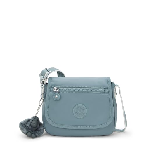 Kipling Mini bolsa feminina Sabian U, bolsa transversal leve, bolsa transversal, Cinza relaxado, 7.75''L x 6''H x 3.25''D