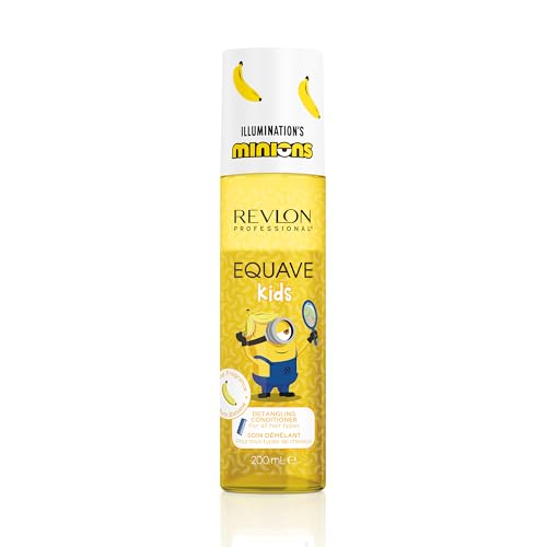 REVLON PROFESSIONAL Equave Kids MINIONS Spray démêlant 200 ml | Sans rinçage, pour tous types de cheveux | Végane | Protection thermique jusqu'à 220 °C |...