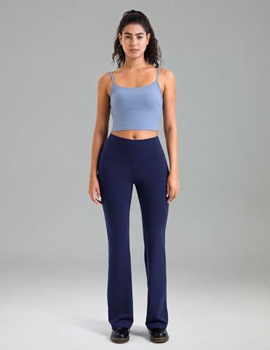 Colorfulkoala Women's Dreamlux Workout Flare Leggings High Waisted Wide Leg Bootcut Yoga Pants 29.5" / 31.5" Inseam4
