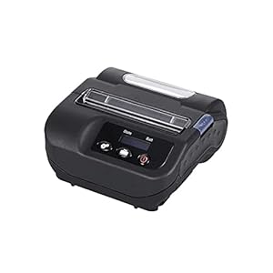 yaunli Kwitantieprinter, draagbaar, draadloos, BT-printer, mobiele printer, labelprinter, mini-ontvangstprinter, draagbaar (kleur: zwart, maat: One Size)