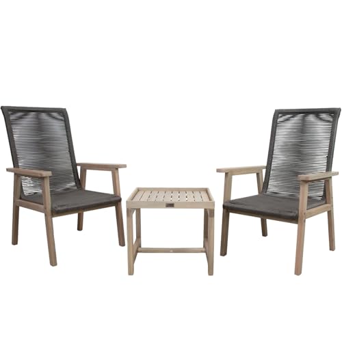 osoltus Balkonset Akazienholz Gartenmöbel 2 Gartenstühle Beistelltisch 3tlg. mit abnehmbaren Tablett osoltus Balkonset Akazienholz Gartenmöbel 2 Gartenstühle Beistelltisch 3tlg. mit abnehmbaren Tablett