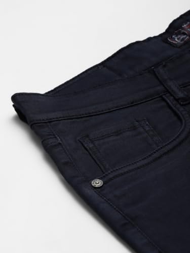 Image of Allen Cooper Skinny Low Rise Power Stretch Denim Chinos Type Jeans for Men