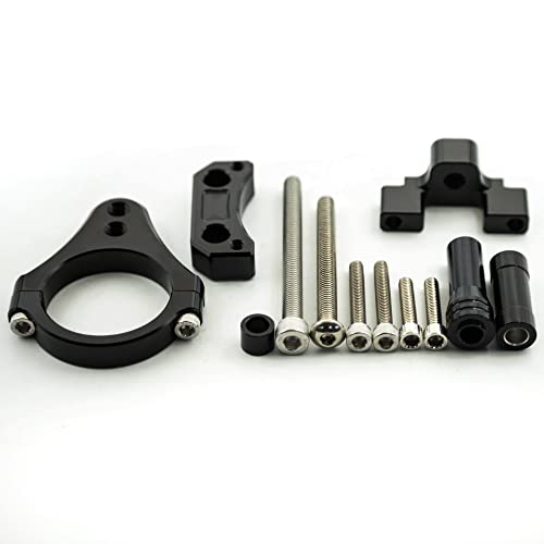 Stabilisateur d'amortisseur de direction en fibre de carbone avec kit de montage en support en aluminium de 50 mm de serrage pour trottinette G-booster NICEDOLL – vue 2