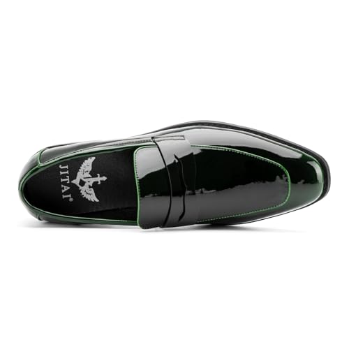 Image of JITAI Mens Velvet Loafers Dress Shoes Loafers for Men Tuxedo Suit Shoes
