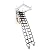 Attic Steps Pull Down 12 Steps Attic Stairs, Retractable Loft Ladder Ceiling Mounted Alloy Folding Ladder, 661.39 lbs Load-Bearing Capacity, 39.37 * 27.56 in