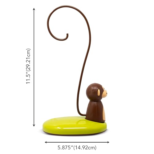 Joie Monkey Banana Tree Holder, Countertop Fruit Hanger with Secure Hook, Bananas Ripen Evenly and Last Longer, Cute Kitchen Gadget