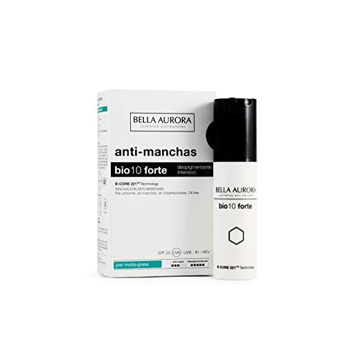 Bella Aurora Tratamiento Anti-Manchas Intensivo Piel Mixta-Grasa SPF 20, 30 ml | Crema Anti-edad para Manchas en la Cara | Despigmentante Facial Piel | Bio 10 Forte