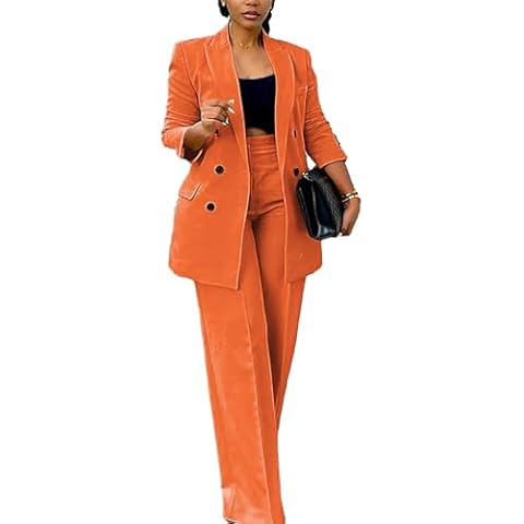 Orange Blazer and Pants Set by Tcremisa Cover