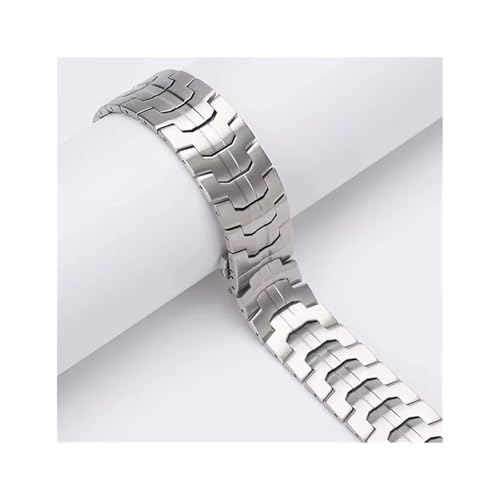 Bracelet compatible montre avec boucle papillon métal sans espace invisible - 3