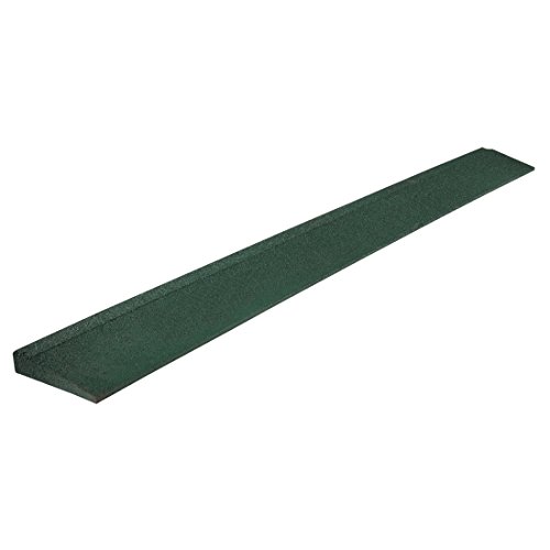Preisvergleich Produktbild Ultrakidz 331900000173 Gummimatte, Eckstück für die Spielzone im Garten, Antirutschmatte, Fallschutzmatte für den Außenbereich, 100 x 11 x 2,5, Grün