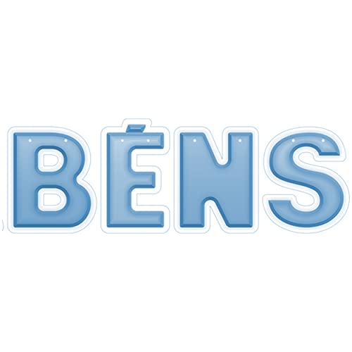 Faixa Decorativa Parabéns Azul Claro - 86cm x 20cm