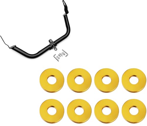 kekykm Road Glide Fairing Support Bracket Golden Aluminum Alloy Crash Bar Decorative Spacer Ring for Harley Touring 2015-2022 Road Glide FLTRU FLTRX FLTRXS FLTRK FLTRUSE FLTRKSE FLTRXST