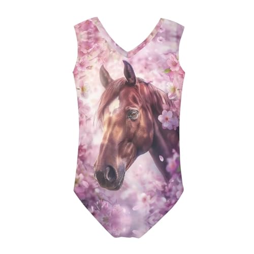 Image of Xpyiqun Swimsuits for Girls 3-14 V Neck Sleeveless Bathing Suit Summer Sport One Piece Swimwear Beach Swimming