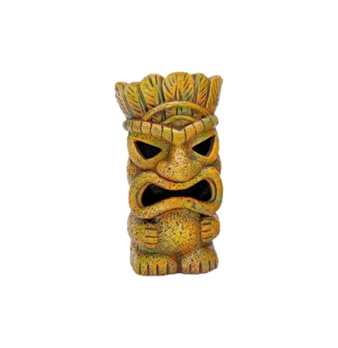 Image of Penn-Plax 1 Piece Only Assorted Tiki Resin Ornaments | Aquarium Decor for Fish Tanks | Small