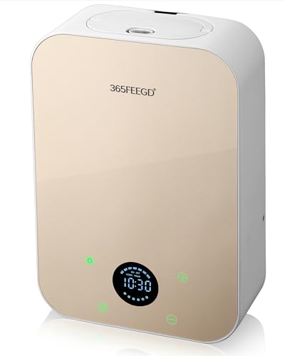 365FEEGD Waterless Essential Oil Diffuser, 150ml Home Smart Portable Bluetooth Diffuser, Battery/Power Powered, Up to 1800 Sq.Ft.