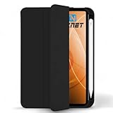 TEKNET Case Folder Silicon Case for Huawei MatePad 11.5 (2023) BTK-W00 BTK-W09 Smart Lightweight Soft Protector with Shockproof Stand, Auto Sleep/Wake (Black)