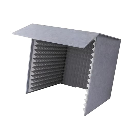 hogtnd Cubierta de partición portátil Delgada para Cabina de Escritorio con ventilación y supresión de Ruido, Cabina de Sonido portátil para Podcasting