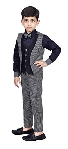 Image of ZOLARIO Boys Clothing Set 3 Piece Dress for Boys, Set of Coat, Pant & Shirt, Ideal for Wedding and Birthday.