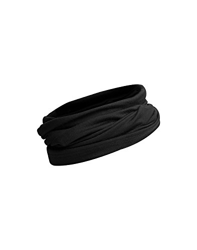 Preisvergleich Produktbild Dilling multifunktionstuch merino herren - 100% wollen halstuch Schwarz