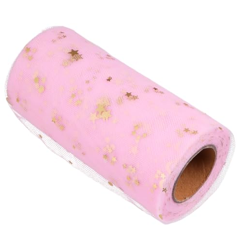 JOYOFREELY Falda de Mesa de Lentejuelas Rosa para Boda y Fiesta, Tela de Tul Ligera de Poliéster, Adorno Elegante y Atractivo para Ambientación de Eventos