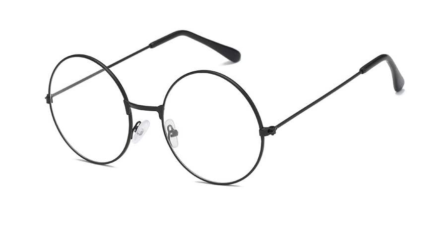 Opiniones de Lentes Oftalmicos Baratos de esta semana. 44 VANTOBEST - anteojos redondas clásicas con marco de metal, lentes transparentes sin receta, anteojos falsas con marco negro para hombres y mujeres (negro), Negro -, Mediano