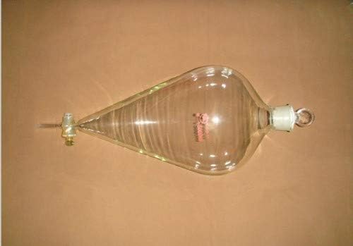 GOWE 5000mL (5L) Pyriform Separatory funnel, dropping funnel with straight tip