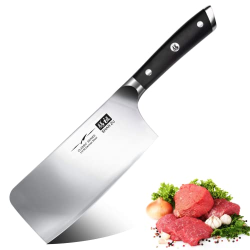 SHAN ZU Koksmes, 7-inch scherp vleeshakmes