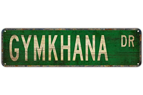 Plaque de rue Gymkhana Gymkhana Fan Gymkhana Participant Gymkhana...