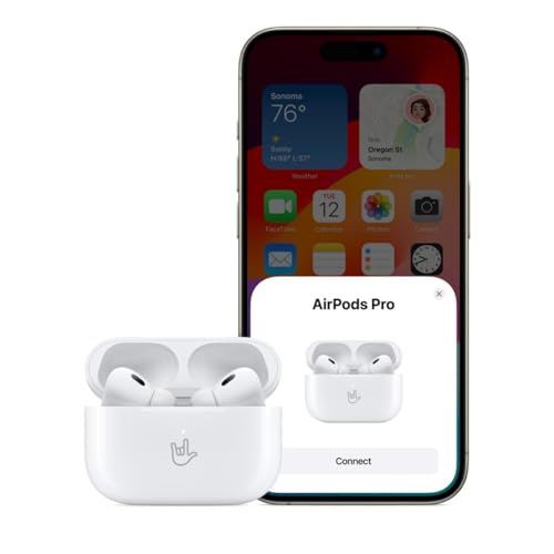 Image of Apple AirPods Pro 2nd Generation with Wireless MagSafe Charging Case (USB-C) with Apple 1 Year Limited Warranty (Classic)