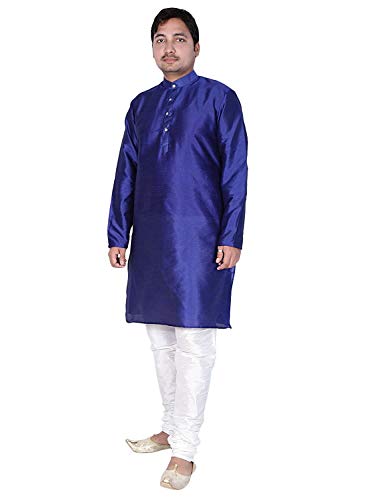 Image of Silk Blend Men's Kurta Pyjama Set /Kurta Pajama for Men