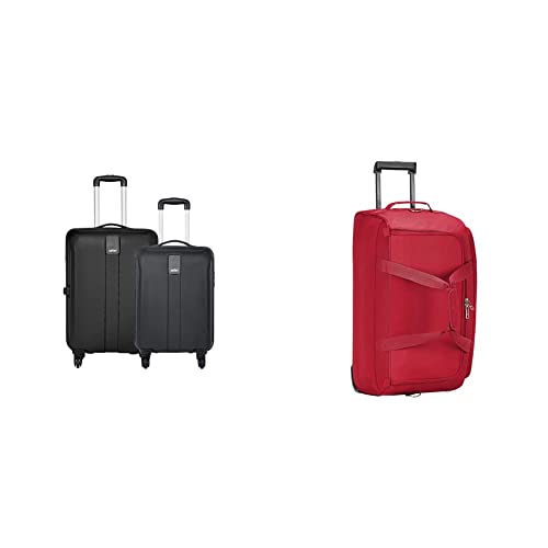 Image of Safari Thorium Sharp Anti-Scratch Combo Set of 2 Small, Medium Polycarbonate Check-in 4 Wheel Hard Suitcase