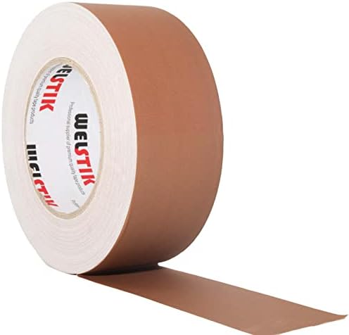 WELSTIK 50mm X 30.2m Black Matt Cloth Gaffer Tape, Non-Reflective, Easy to Rip