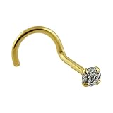 Produktmaterial: 14ct massivem Gelbgold mit CZ Stein