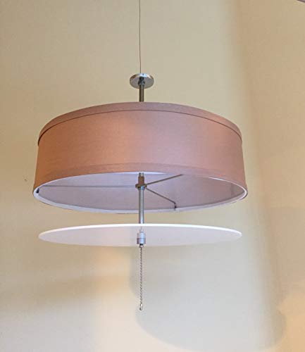 Image of Ceiling Fan Magnetic Linen Shade MAGNASHADE (Black)